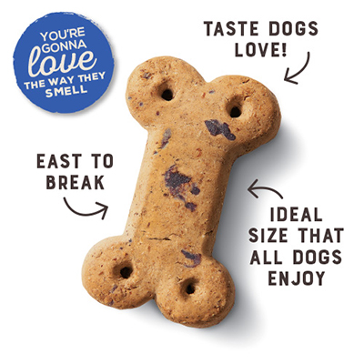 Artisan inspired maple back andd blueberry dog biscuits