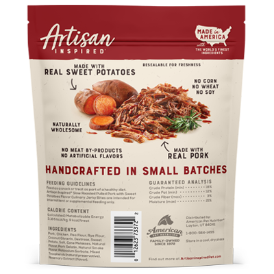 Artisan Inspired Slow Roasted Pulled Pork with Sweet Potatoes flavor jerky back